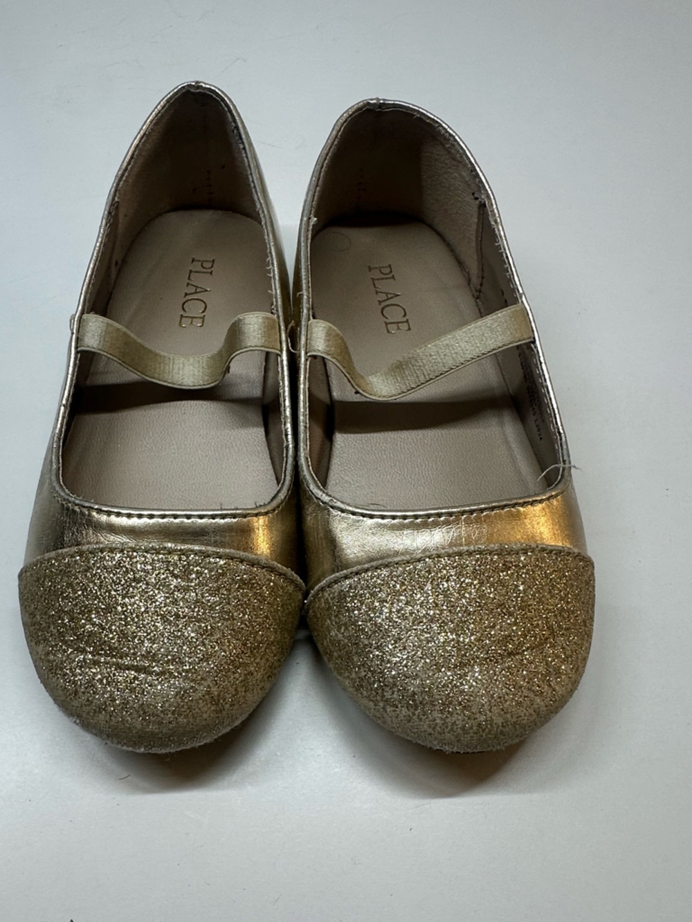 Metallic Gold Mary Jane Flats